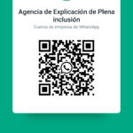 Código QR de WhatsApp de Agencia de Explicación de Plena inclusión