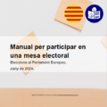 portada Manual de mesa. Elecciones europeas 2024. Catalán. Lectura fácil